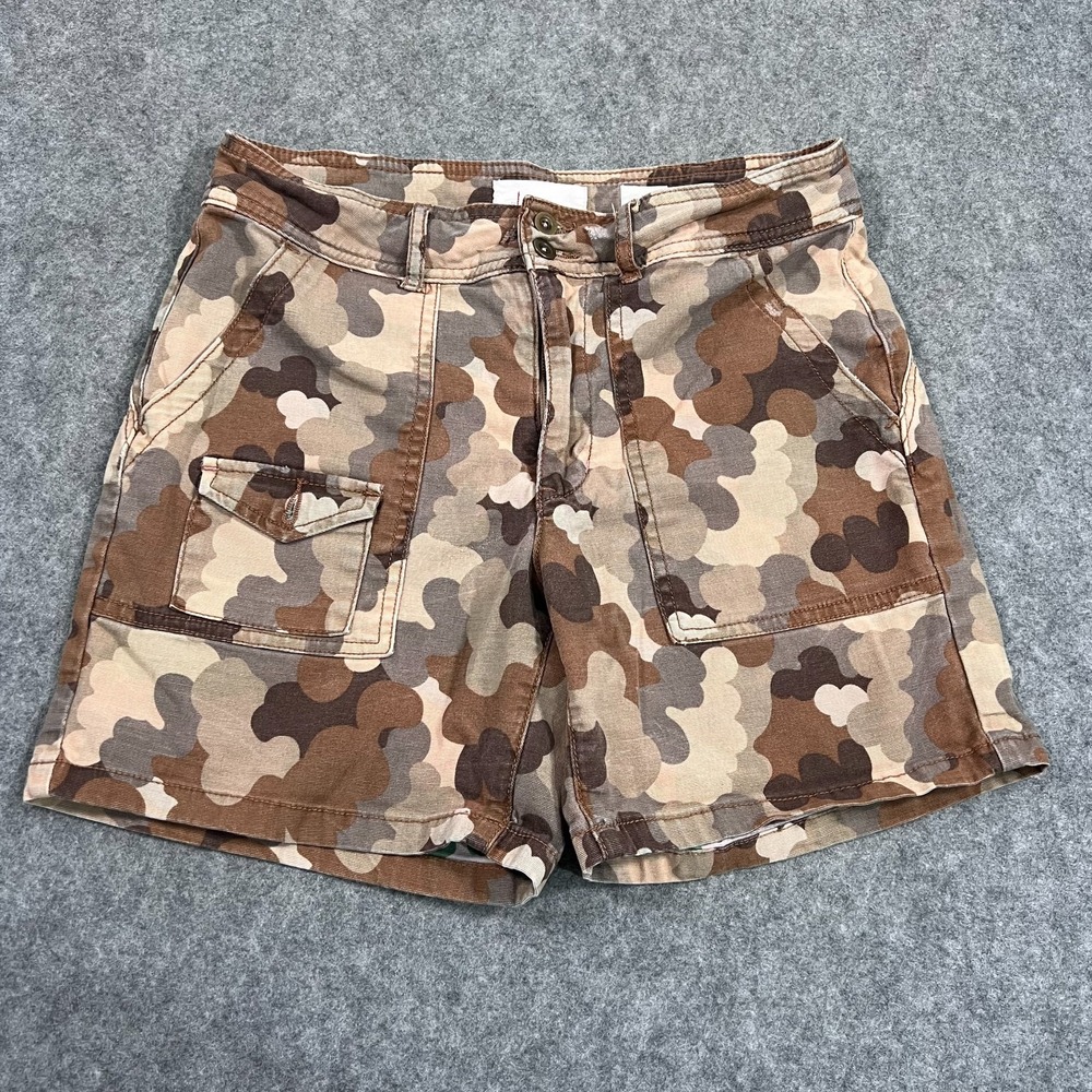 By Anthropologie Terra Cotta Camo The Wanderer Utility Shorts Women's Size 27